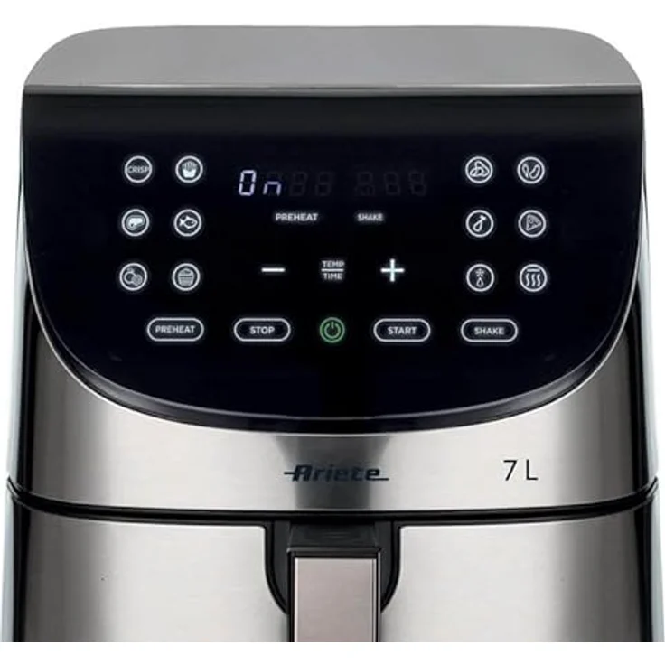 ARIETE digitale ölfreie Fritteuse – gebürsteter Edelstahl – XXL 2 Kilo – Modell 4628 – Bild 5