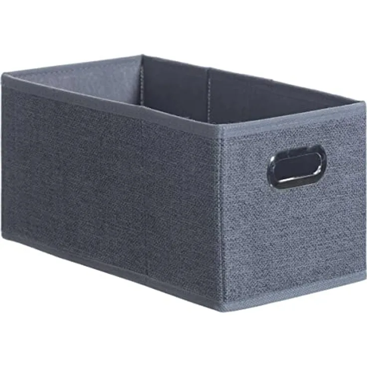 5five - stoffkorb 15x31cm "mix n modul" dunkelgrau meliert