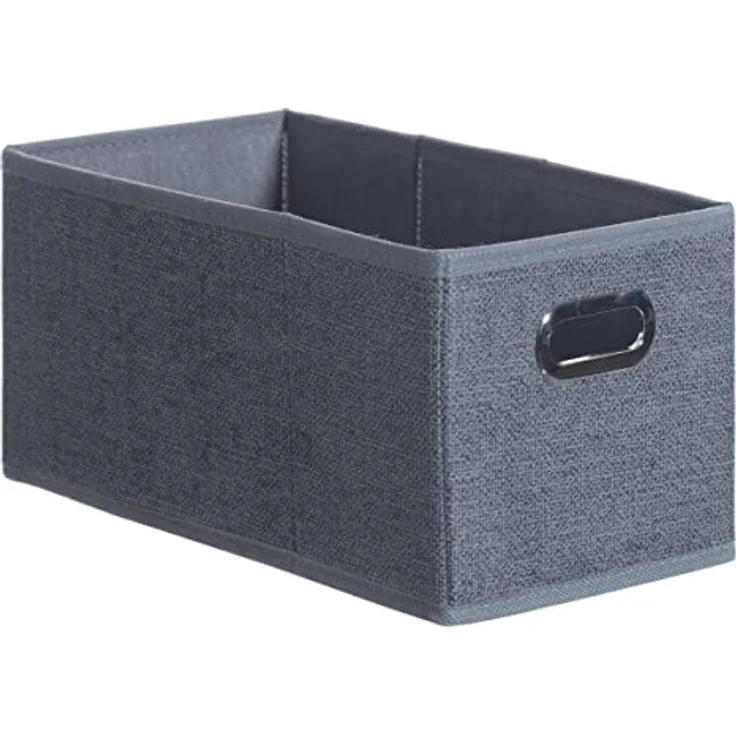5five - stoffkorb 15x31cm "mix n modul" dunkelgrau meliert – Bild 1