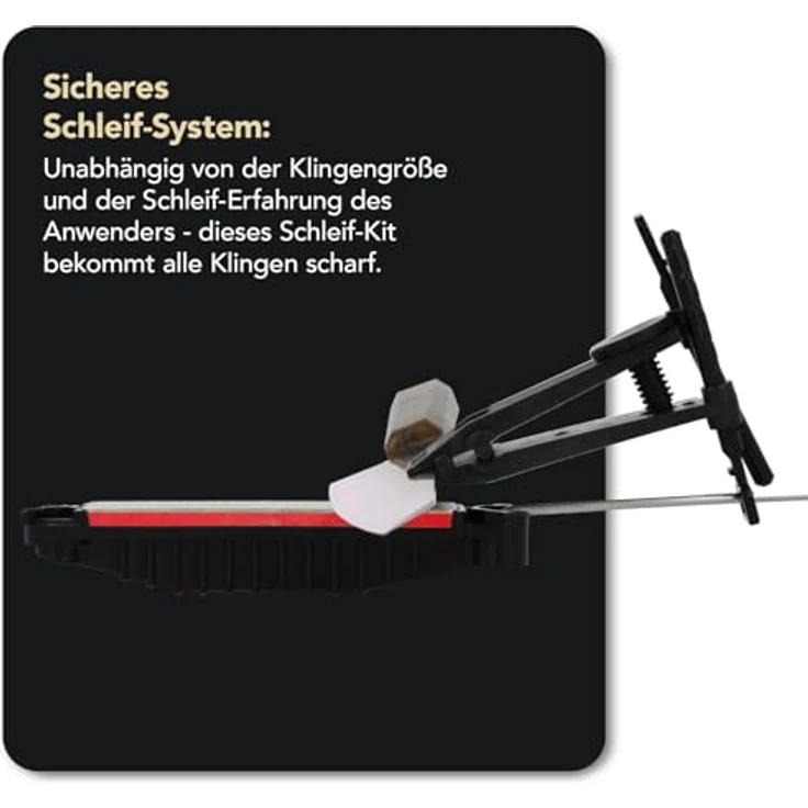 DMT AKEFC Aligner-Kit, 3 Schleifsteine mit Diamanten 10cm grob, fein, extra-fein, Führungsschiene, Aufbewahrungstasche aus Stoff – Bild 4