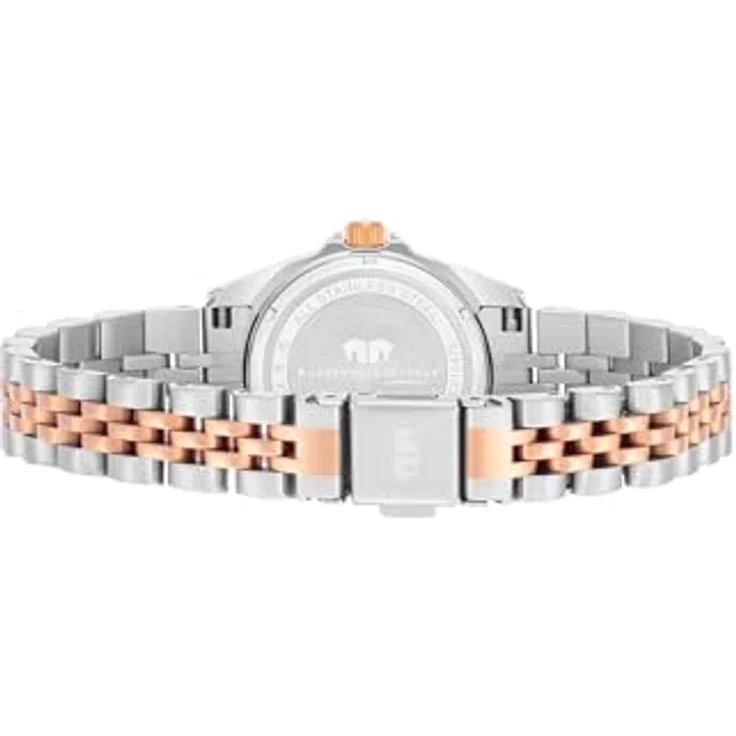 Rhodenwald & Söhne Damen Uhr 10010479, analog Quarzwerk mit Edelstahlarmband Silber/Roségold, Datumsanzeige, wasserdicht bis 5 ATM – Bild 5