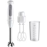 Braun Stabmixer MultiQuick MQ 50501 M, 1000 W, Weiß/Grau