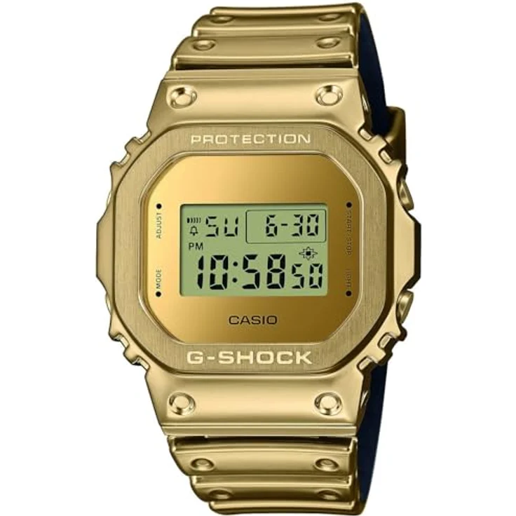 Casio G-Shock G-Steel Digitaluhr Goldfarben GM-5600YMG-9ER, Quarzwerk, Stoppuhr, Alarm, Beleuchtung – Bild 1