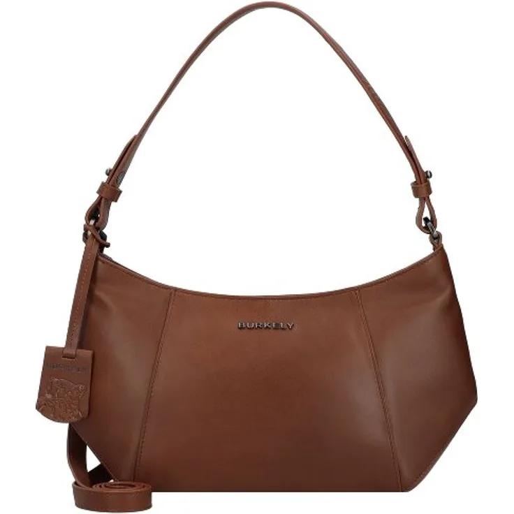 Burkely Nocturnal Nova Schultertasche, 100% Leder, braun, 32 cm x 7 cm x 15 cm