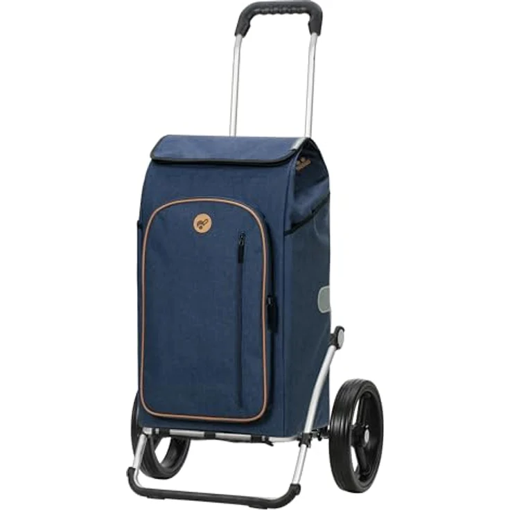 Andersen Einkaufstrolley - Royal Shopper Folke blau 61 L, Thermo, Aluminium, klappbar, leise Räder – Bild 1