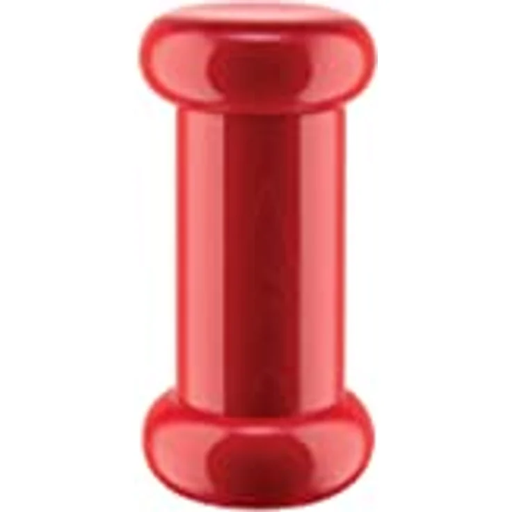 Alessi ES19 Salz-/Pfeffer-und Gewürzmühle aus Buchenholz, rot 100 Values Collection, Steel