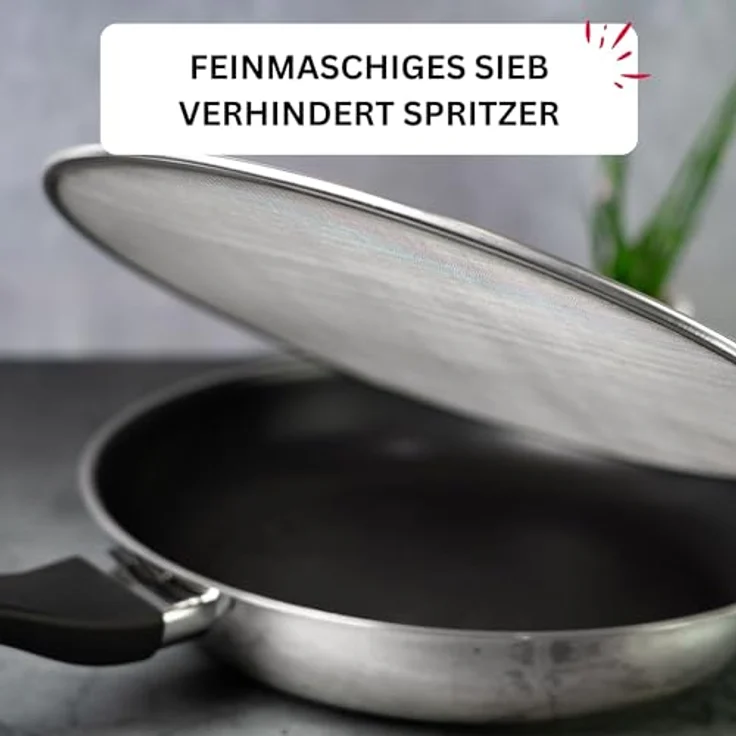 Westmark Spritzschutz, Durchmesser: 30 cm, Rostfreier Edelstahl, Picante, Silber, 12182270 – Bild 5