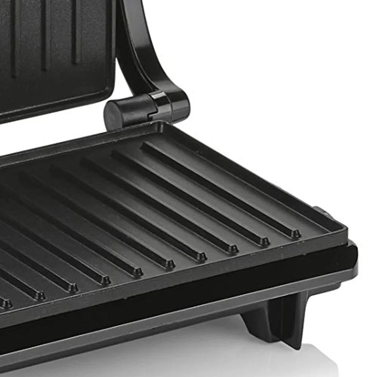 Tristar Kontaktgrill GR-2846, Sandwich Maker mit Edelstahlausführung, isolierte Handgriffe, 700 Watt, 0,7m Kabellänge, antihaftbeschichtet – Bild 4