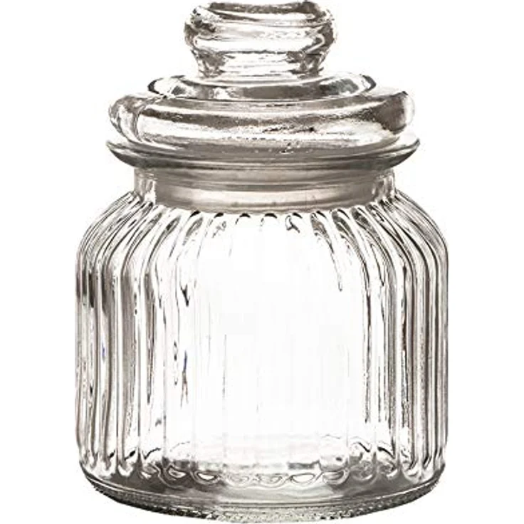 BigDean 3x Bonbongläser Bonboniere, 700 ml Vorratsgläser mit Deckel für Süßigkeiten, Kekse, Kräuter & Gewürze, Vintage Design – Bild 6
