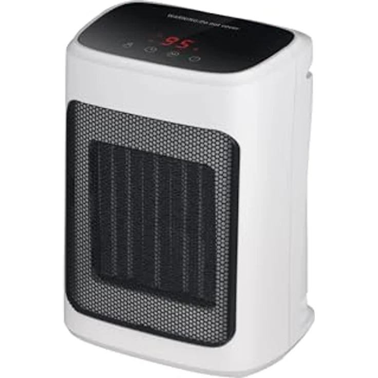 Midea Heizlüfter NT20-20AR, 2000 W Tischheizlüfter mit digitalem Thermostat, Timer und Sicherheitsfunktionen, Schwarz – Bild 1