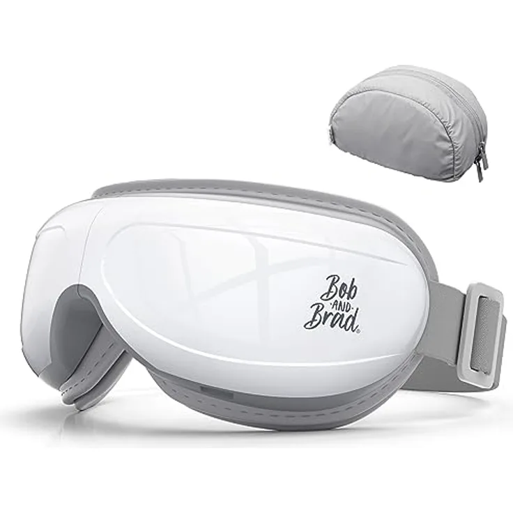 BOB AND BRAD EyeOasis 2 Augenmassagegerät mit Wärme, Musik und Kompression Massage, Elektrisches Eye Massager Augenmaske in Blau zur Linderung von Augenringen Trockene Augen, Geschenke für Männer Frauen
