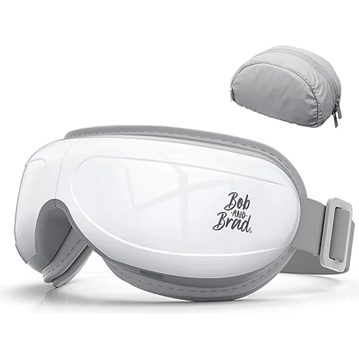 BOB AND BRAD EyeOasis 2 Augenmassagegerät mit Wärme, Musik und Kompression Massage, Elektrisches Eye Massager Augenmaske in Blau zur Linderung von Augenringen Trockene Augen, Geschenke für Männer Frauen – Bild 1