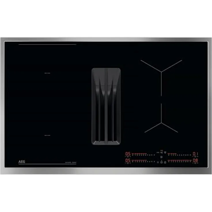 AEG OCH84B03XB Bridge XTM Kochfeldabzug Induktion, Umluftbetrieb, Lüften-Funktion, 796 x 516 mm