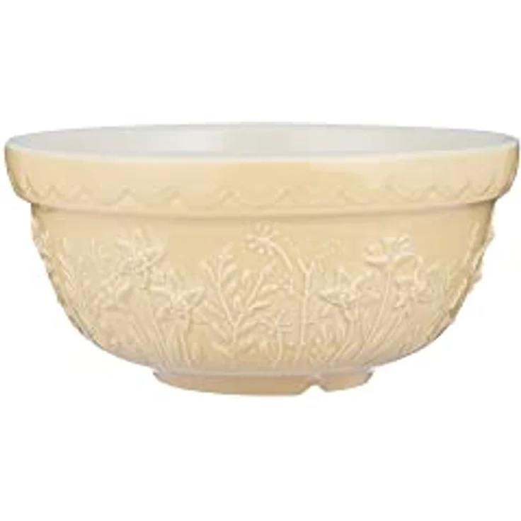Mason Cash Steingut Rührschüssel 21 cm Daffodil 2 L groß | splitterresistentes Steingut | für Brotteig, Kuchenteig oder Pizzateig – Bild 1