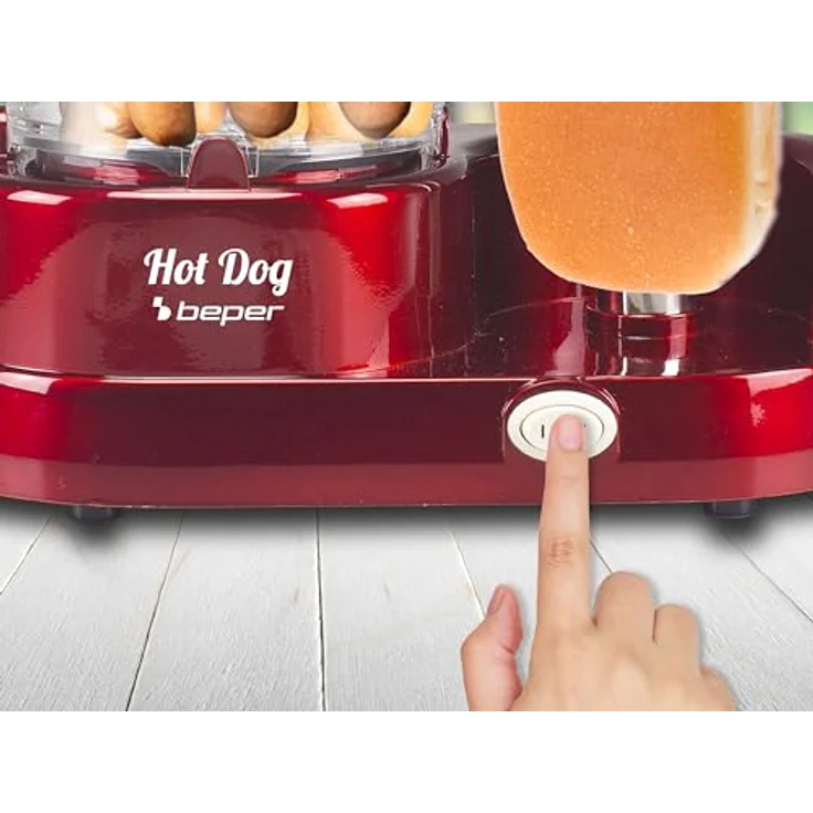 BEPER P101CUD501 Hot Dog Maschine, ABS, Rot – Bild 4