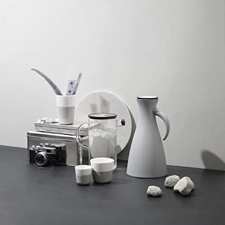Eva Solo Isolierkanne, 1 L, Edelstahl, marble grau, 15,5 x 15,5 x 29 cm – Bild 5