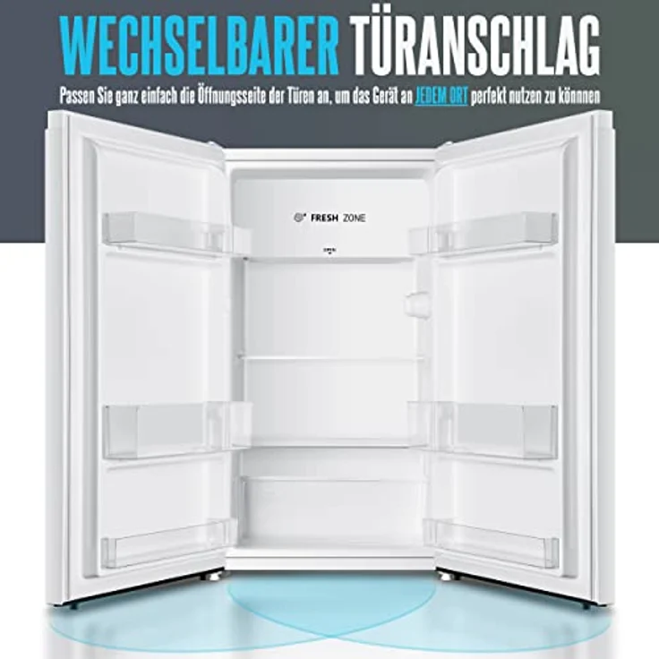 Heinrich´s Getränkekühlschrank 94L weiß, leise: 36db Mini-Bar, 7 Temperaturstufen, freistehend - ideal für Büro Camping Garten Outdoor – Bild 5