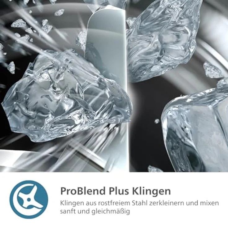 Philips 5000-Serie Standmixer inkl. Blend-and-go-Behälter - 1200 W. 2L maximales Fassungsvermögen. ProBlend Plus-Technologie. Spülmaschinengeeignet. Automatisierte Reinigung. Schwarz (HR3041/00) – Bild 5