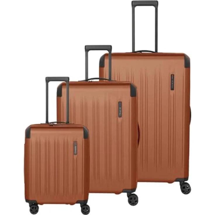 travelite Trolleyset DYNAMIIC S+/M/L, 3-teilig, Hartschalenkoffer mit ABS, Volumenerweiterung, 4 Rollen, verschiedene Farben – Bild 1