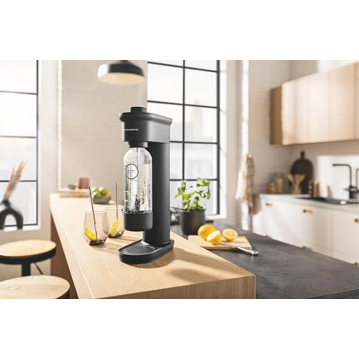 Grohe Wassersprudler Blue Fizz Ersatz-Wasserflasche, wiederverwendbar, schwarz (41250K00) – Bild 5