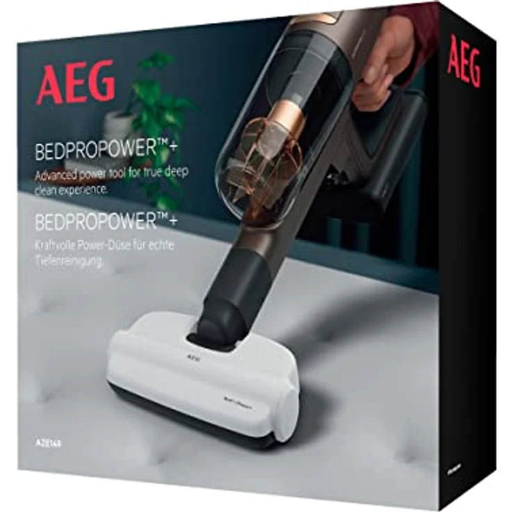 AEG AZE149 BedPro Power+ Matratzendüse (Tiefenreinigung von Betten, Matratzen, Kissen & Polstern, Haarentfernung, leichte Reinigung, verbesserte Leistung, passend für AEG 8000 Akku-Staubsauger, weiß) – Bild 4