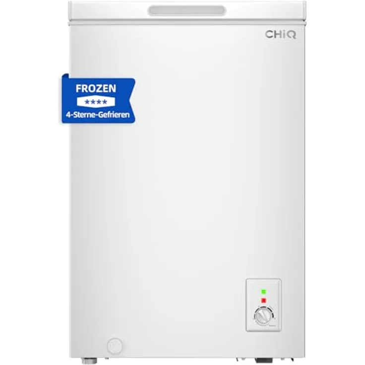 CHiQ Gefriertruhe 99 L, 4-Sterne-Gefrieren, Schnelleinfrierfunktion, freistehend, leises 39 dB, Weiß, 2025
