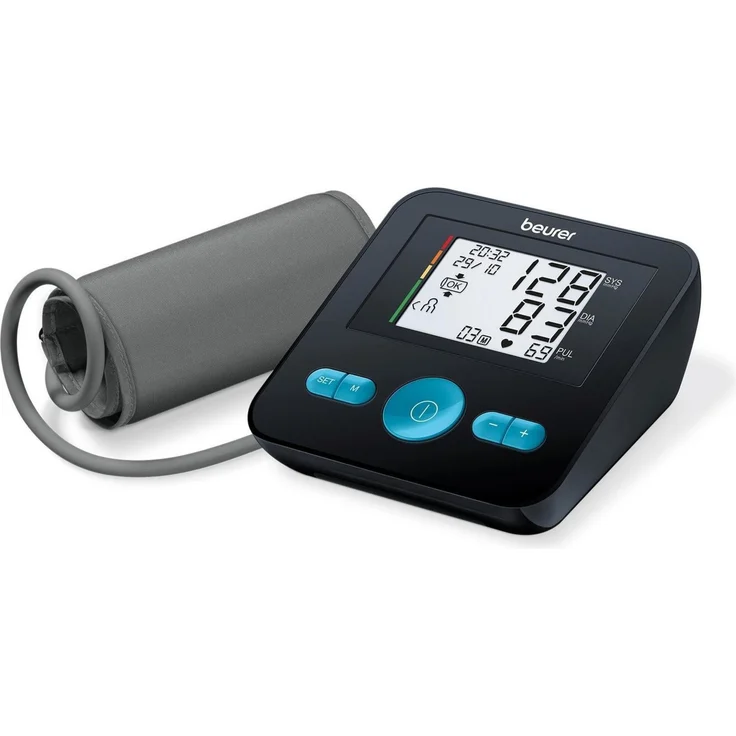 BEURER Oberarm-Blutdruckmessgerät BM 27 Limited Edition, Blutdruck- und Pulsmessung am Oberarm, mit Risiko-Indikator, USB-C-Anschluss, schwarz – Bild 1