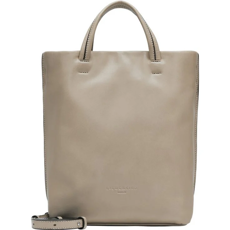 "Liebeskind Berlin Shopper Tote M HERA SHEEP NATURAL, Stone Leder, 23x30x10 cm" – Bild 1