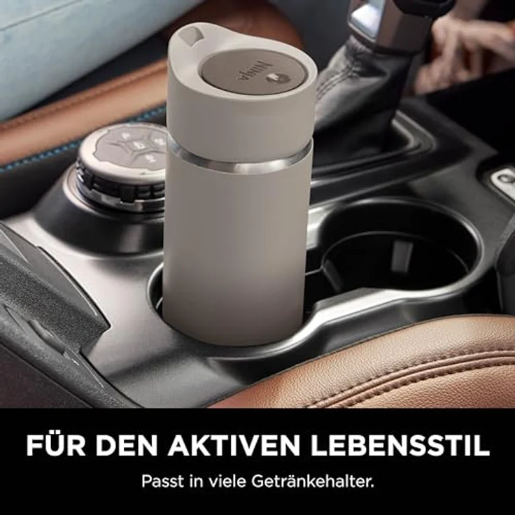 Ninja 400 ml Sip Perfect Thermosflasche für Heißgetränke, BPA-frei, spülmaschinenfest, HEATSTORE-Technologie, Stone, DW1603EUUKST – Bild 5