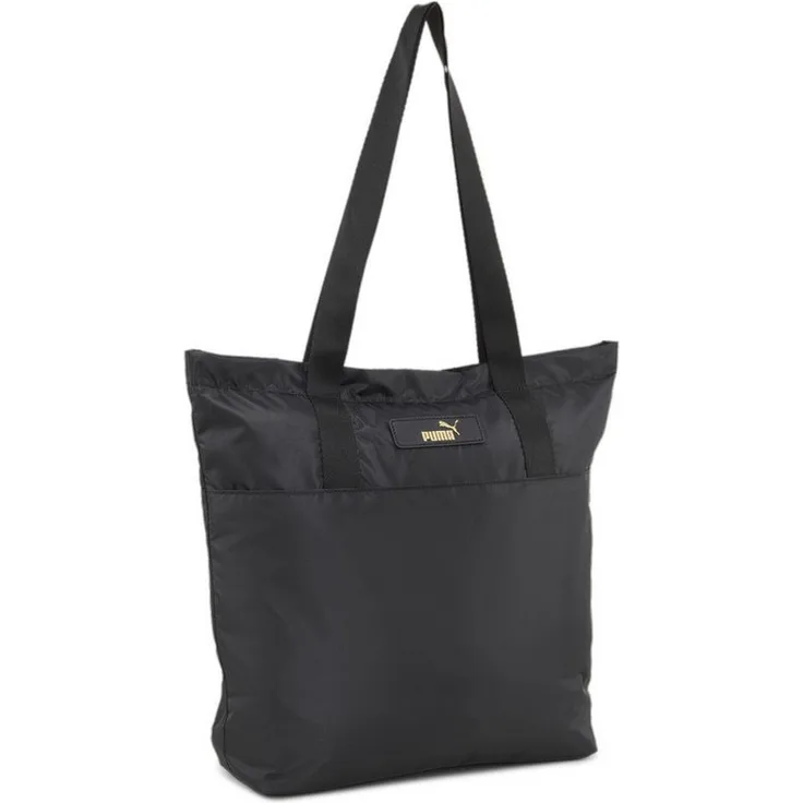 PUMA Shopper Core Pop Shopper Damen, leicht mit Metallic-Optik, schwarz