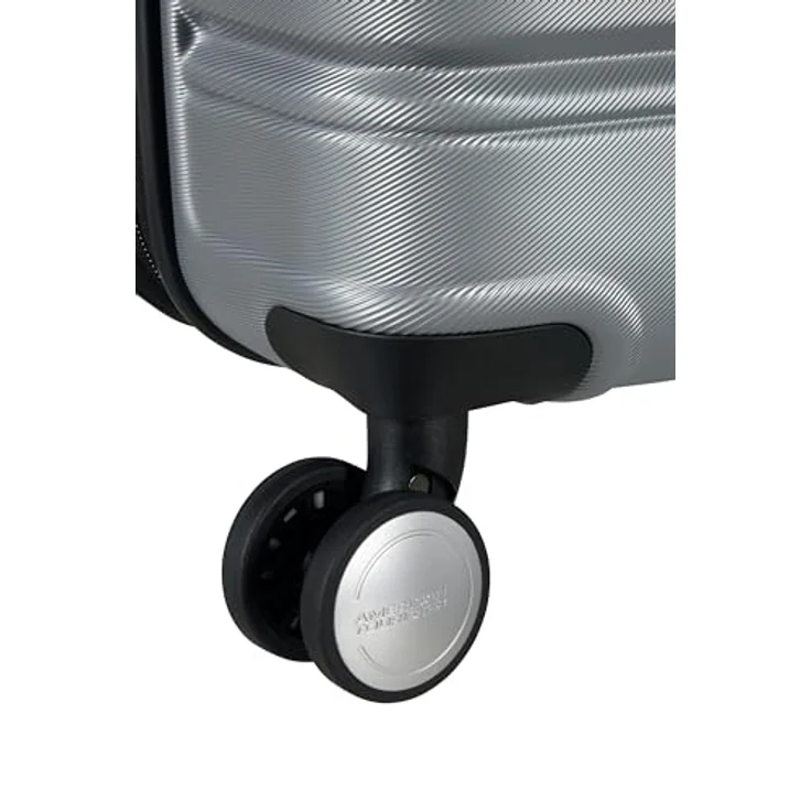 American Tourister Flashline 4 Rollen Trolley 67 cm, Silber, (69 l) - Robuster Trolley aus ABS mit TSA-Schloss – Bild 8