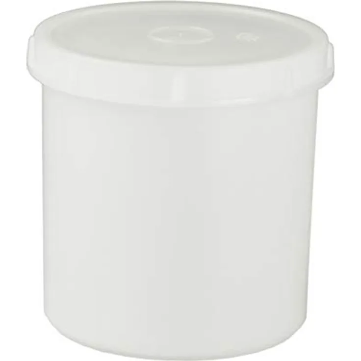 hünersdorff Schraubdose PP, rund, 500 ml, natur, 104 mm lang, 100 mm hoch, 0.065 kg
