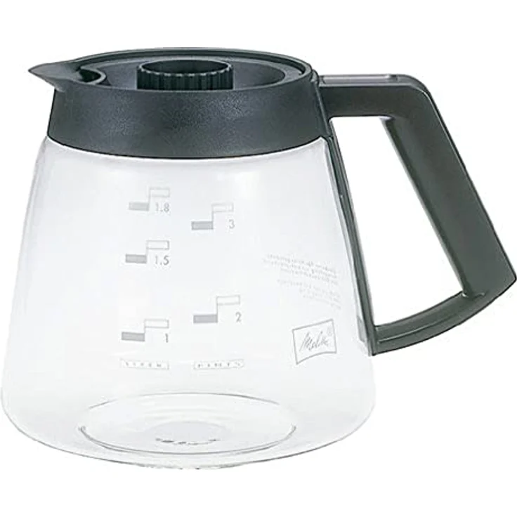 Melitta Glaskanne, Ersatz- Kaffeekanne für Filterkaffeemaschinen, Borosilikatglas, 1,8 l – Bild 2