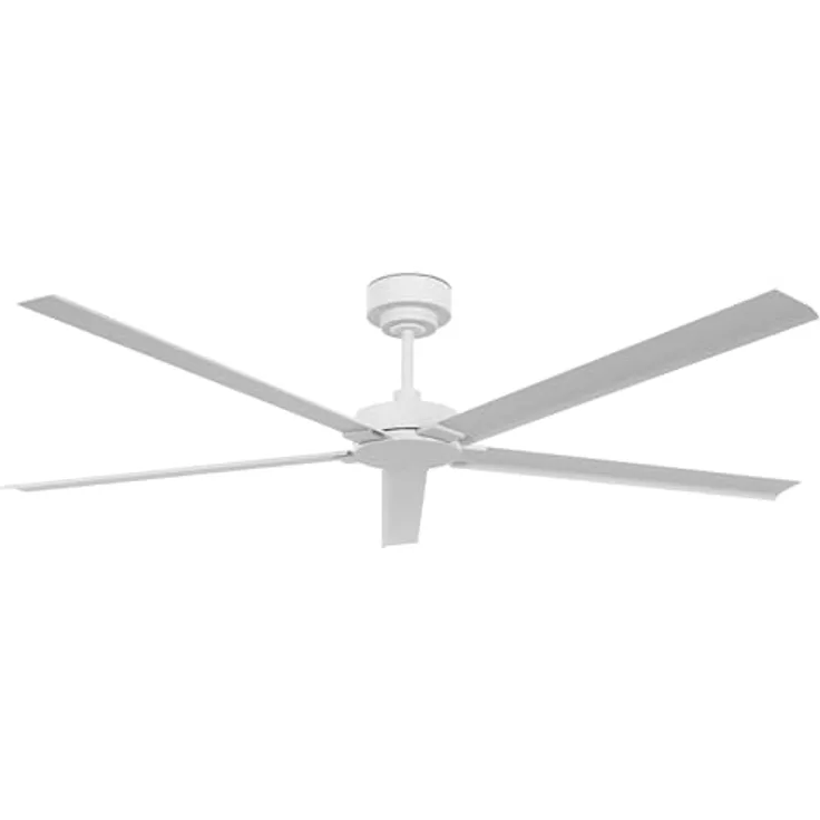 Lucci Air Monza, Outdoor Energiespar Deckenventilator mit Fernbedienung, 152 cm Durchmesser, weiß, IP55 strahlwassergeschützt