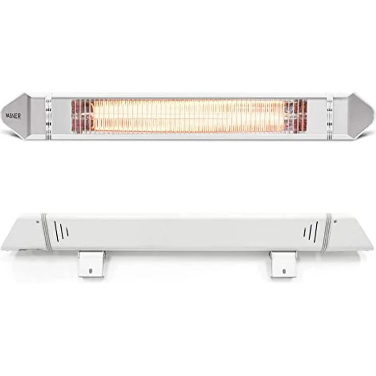 VASNER Teras 25 Basix - Elektrischer Terrassenstrahler mit 2500 Watt, Infrarot Heizstrahler für Outdoor, extern steuerbar (Weiß) – Bild 3