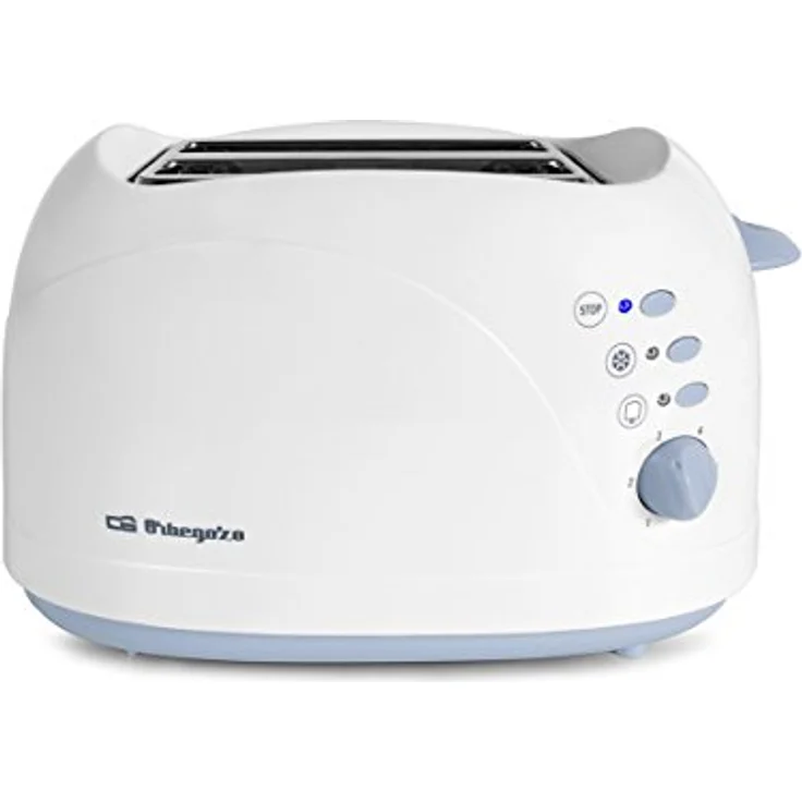 Orbegozo TO3010 Toaster, 700 W, 2 Schlitze, Brötchenaufsatz, hitzeisolierte Ummantelung, Krümelschublade, Weiß – Bild 3