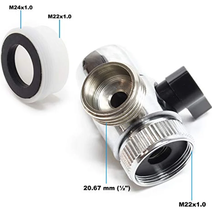 Naturewater NW-PR103 3 Stufen Wasserfilter, 5 µ, 26,16 mm (3/4"), Ø62 mm PP Kartusche, Filter Wandhalterung, Filterschlüssel, Sedimentfilter Aktivkohleblock Aktivkohlegranulat, verbessert Geschmack und Qualität, mit 62mm PP Kartusche, Wandhalterung und Filterschlüssel – Bild 5