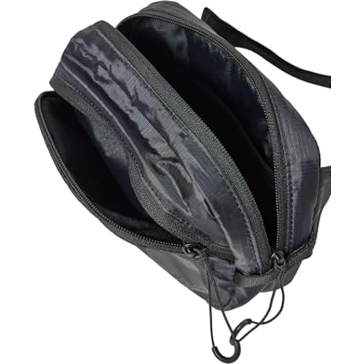 Jack Wolfskin Wandermood Gürteltasche, 20 cm, schwarz, 100% Polyester, kompakt und leicht – Bild 6