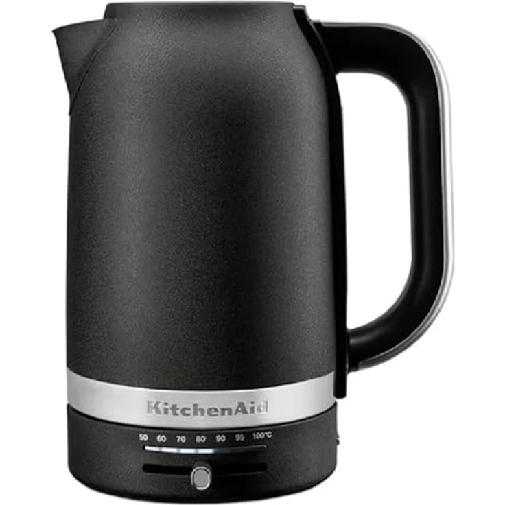 KitchenAid 5KEK1701EBK, 1,7 L Wasserkocher aus Gusseisen, variable Temperatureinstellung von 50 °C bis 100 °C, Schwarz – Bild 1