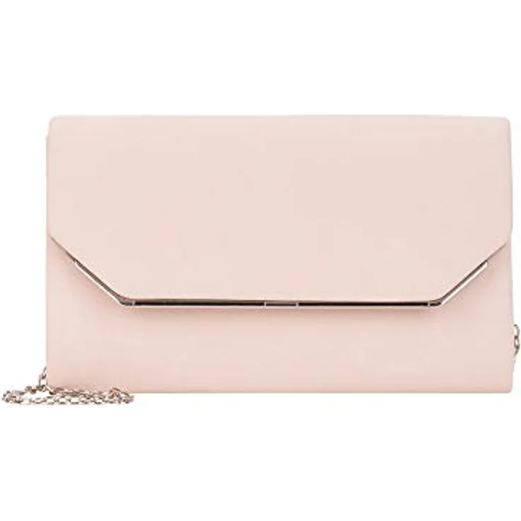 Tamaris Amalia Clutch Bag, elegante Tasche in Rose mit geräumigem Fach, Maße 22 x 14 x 5,5 cm