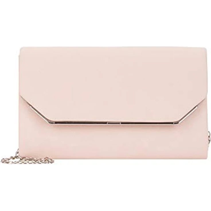Tamaris Amalia Clutch Bag, elegante Tasche in Rose mit geräumigem Fach, Maße 22 x 14 x 5,5 cm – Bild 1