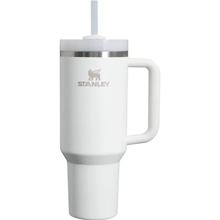 Stanley Quencher H2.0 Flowstate Trinkflasche 1.2L, Edelstahl, hält Getränke 11 Stunden kalt, 48 Stunden eisgekühlt, BPA-frei, spülmaschinenfest, Frost – Bild 1