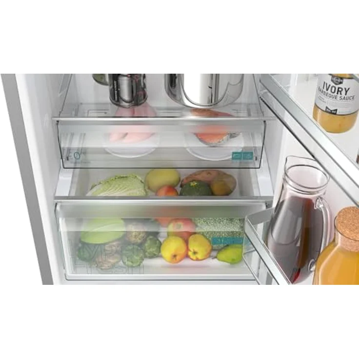 Siemens KG39NXIBF iQ300 Kühl-Gefrierkombination, freistehend, edelstahl, LED, Breite 60 cm, Energieklasse B – Bild 10