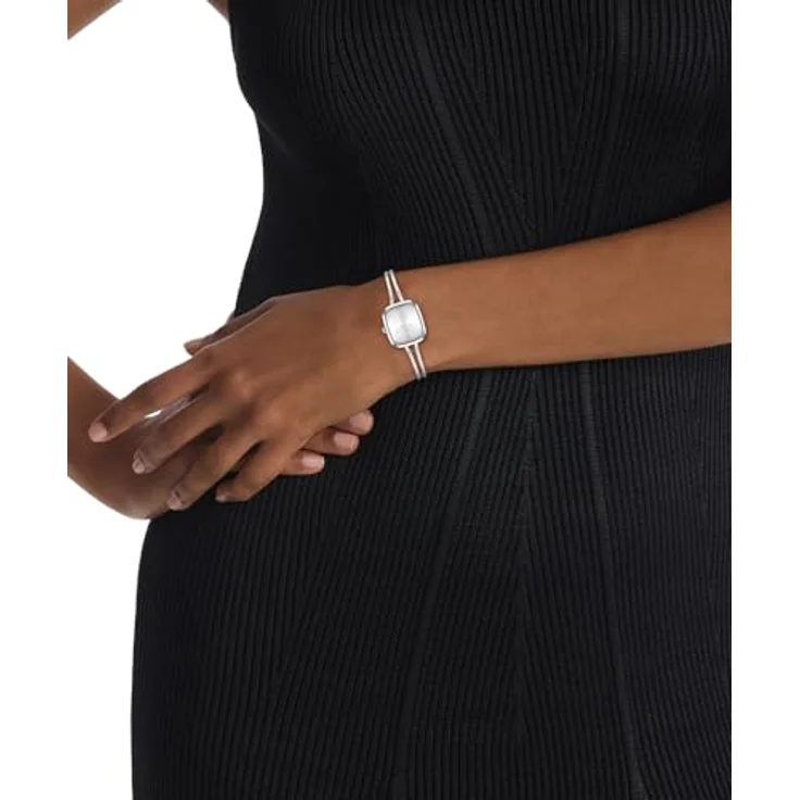 Calvin Klein CK Adore, Zwei-Zeiger-Quarzwerk-Uhr für Damen mit silbernem Edelstahlarmband, 24 mm Gehäuse, 3 BAR wasserdicht – Bild 4