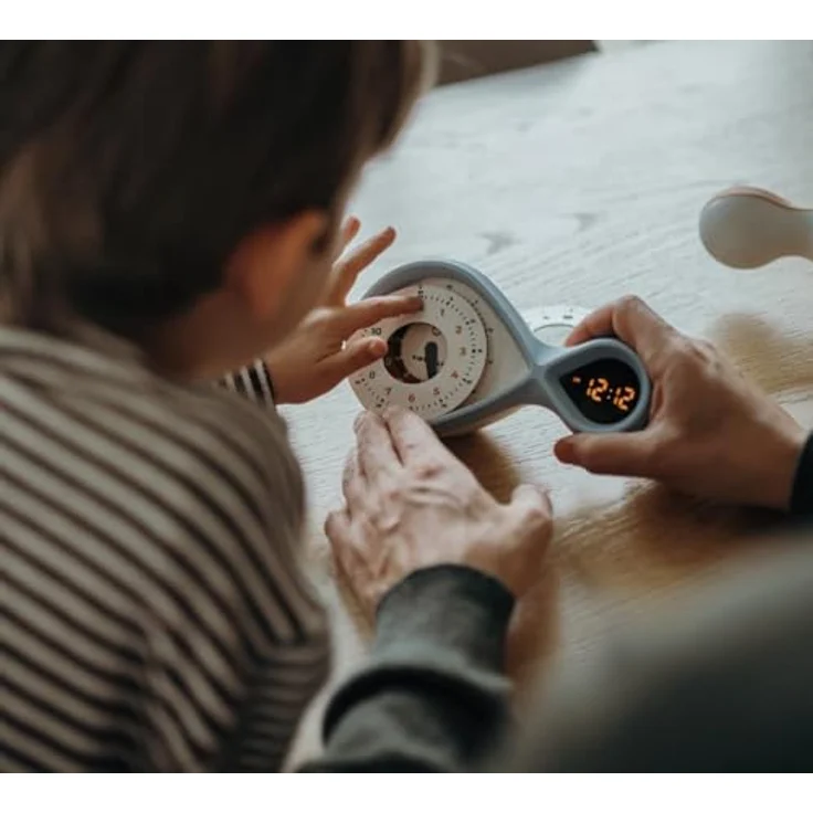 Kidywolf Wecker, duales Alarmsystem mit analog-digitaler Anzeige, lichtlesbar und strahlungsfrei, unendliche Form – Bild 8