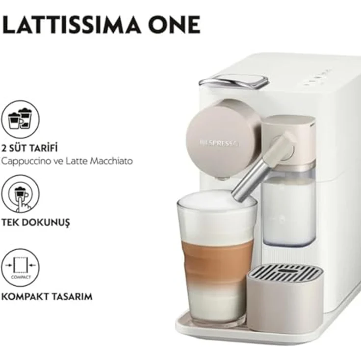 Kaffeemaschine Nespresso New Latissima One White – Bild 2