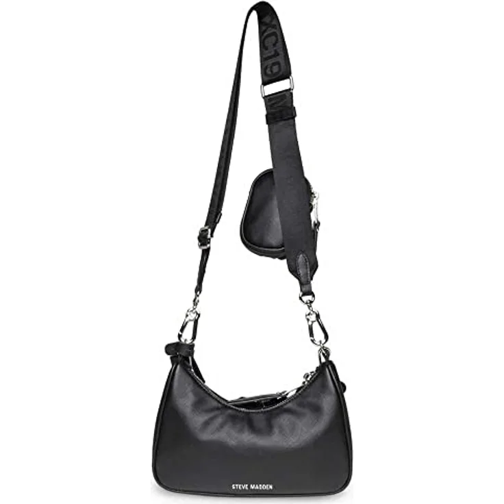 STEVE MADDEN Umhängetasche mit Kettenriemen, modisch und funktional, schwarz