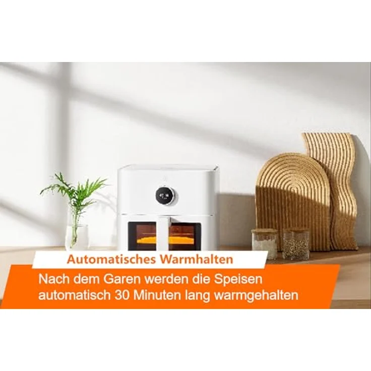Xiaomi Smart Air Fryer 5.5L, High temperature degreasing, Flip-free design, Transparent window – Bild 3