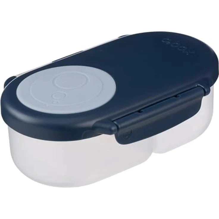 B.Box Snackbox Midnight, Auslaufsichere Lunchbox mit zwei Fächern, Blau – Bild 1