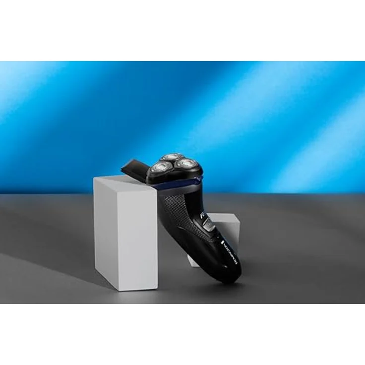 Remington Elektrischer Rasierer Herren R3 (Netzbetrieb, Comfort Detailtrimmer, Rotationsrasierer R3002) Rot – Bild 2